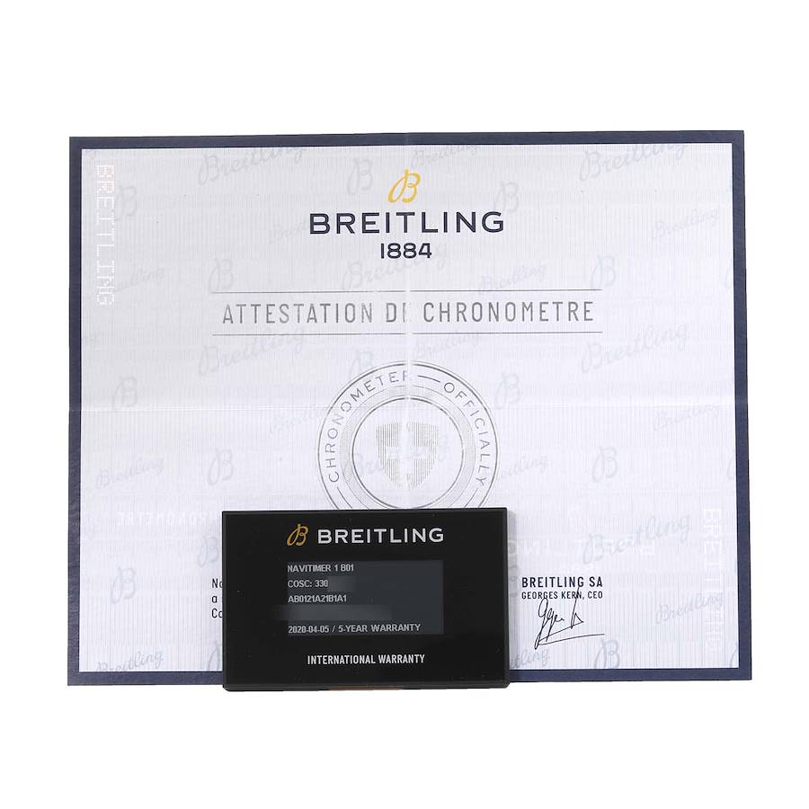 Breitling Navitimer 01 Japanese LE Steel Mens Watch AB0121