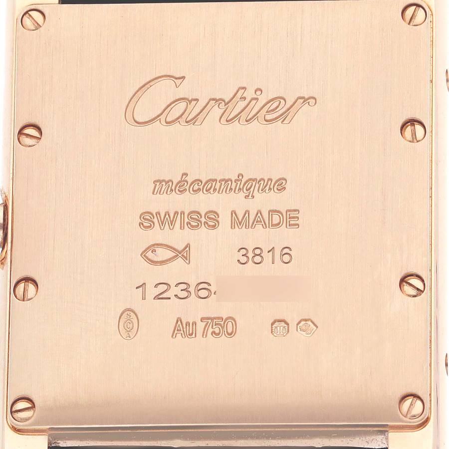 Cartier Tank Louis Large Three-Gold Dial Yellow Gold Mens Watch WGTA0176