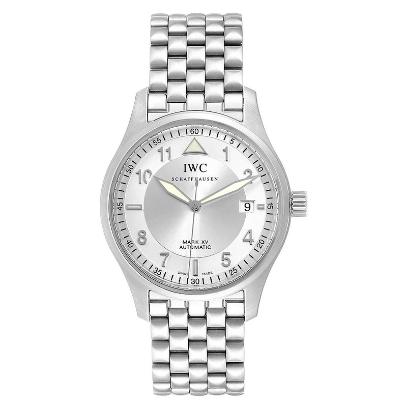 IWC Spitfire Pilot Mark XV Steel Mens Watch IW325505