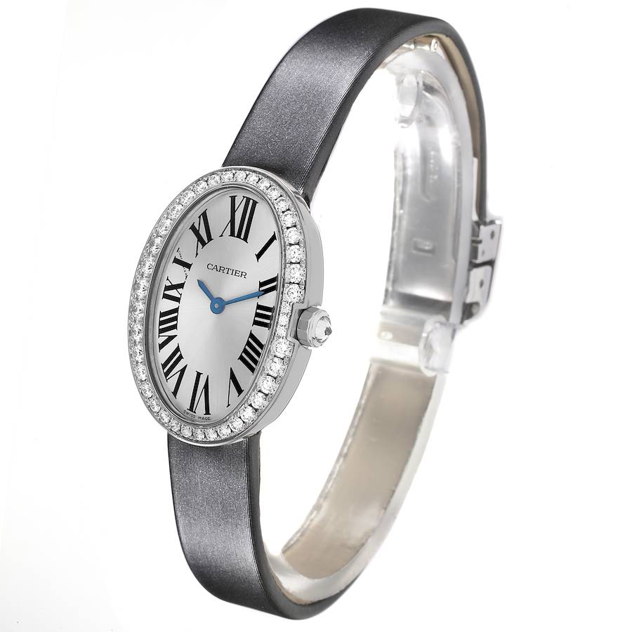 Cartier Baignoire Small White Gold Diamond Ladies Watch WB520008