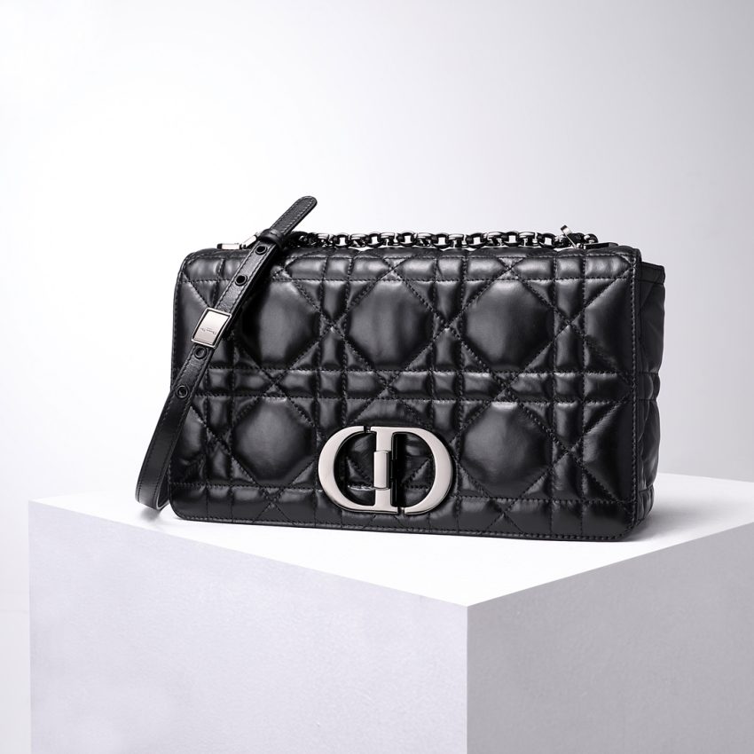 Replica Dior Caro Bag Diamond Black