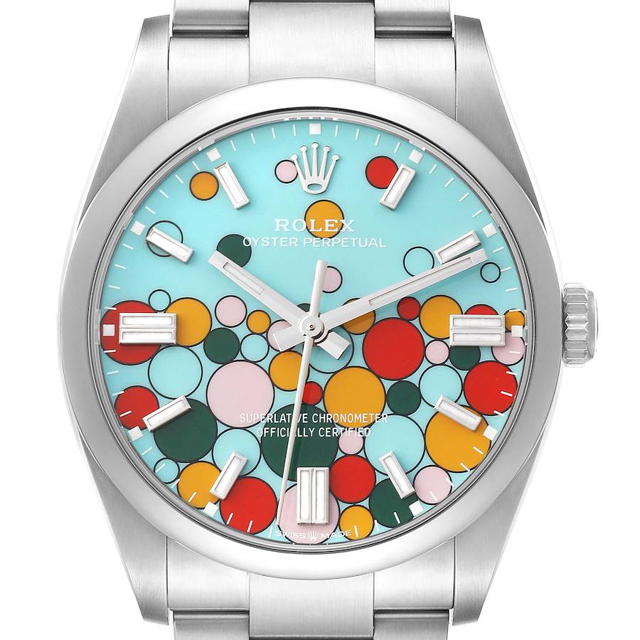 Rolex Oyster Perpetual Celebration Dial Steel Mens Watch 126000