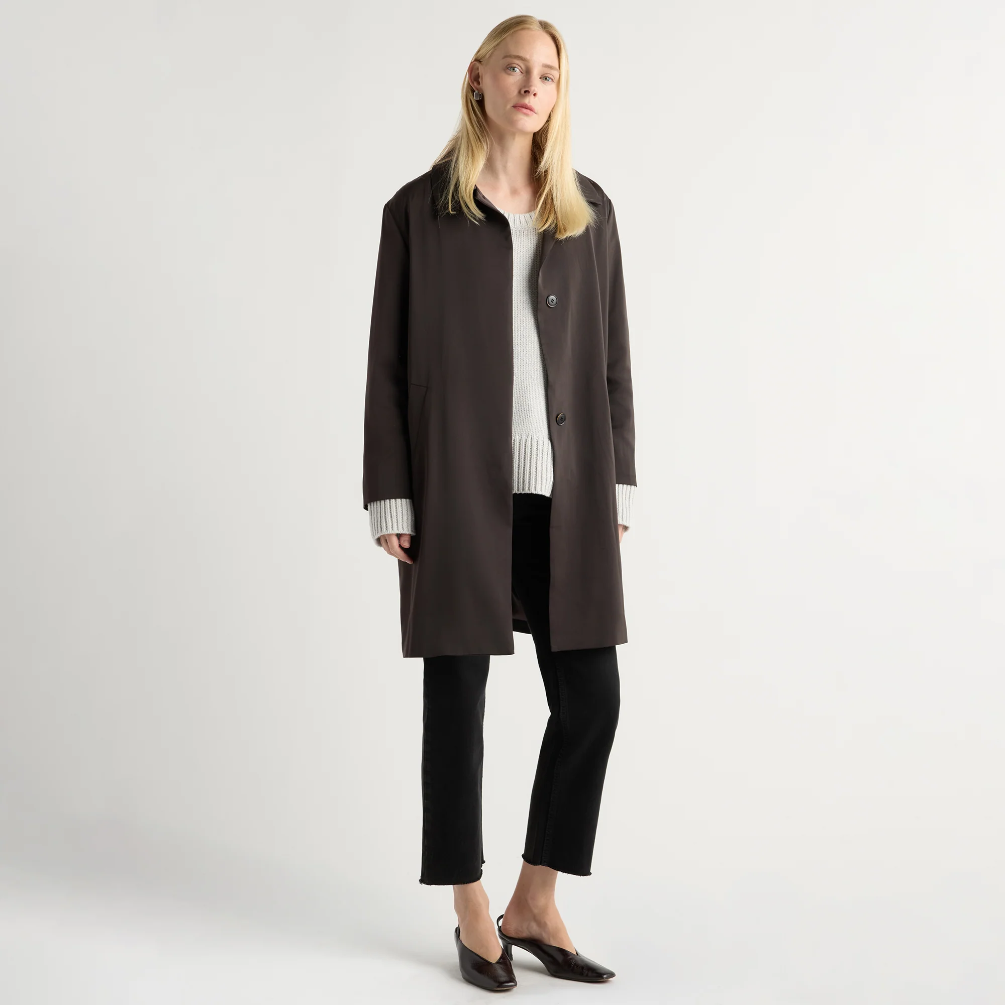 Reese Satin Car Coat