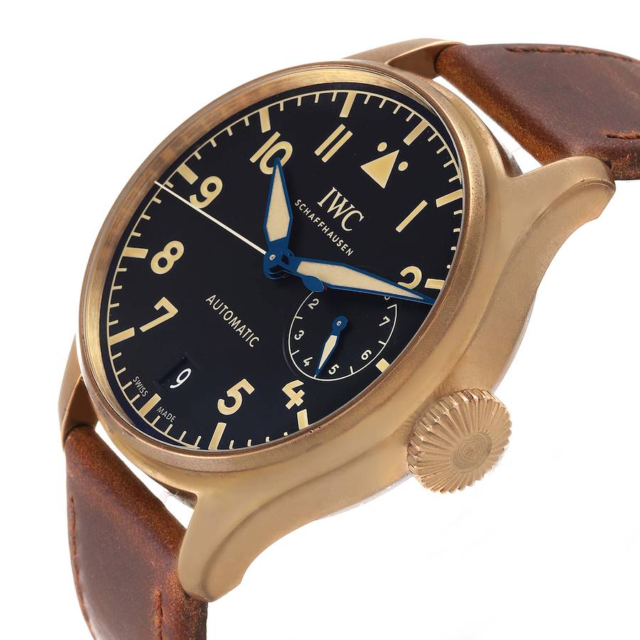 IWC Big Pilot Bronze Titanium Black Dial Mens Watch IW501005