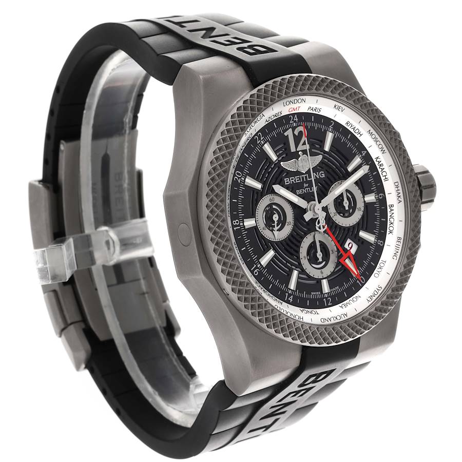 Breitling Bentley GMT Light Body Grey Dial Titanium Mens Watch EB0432