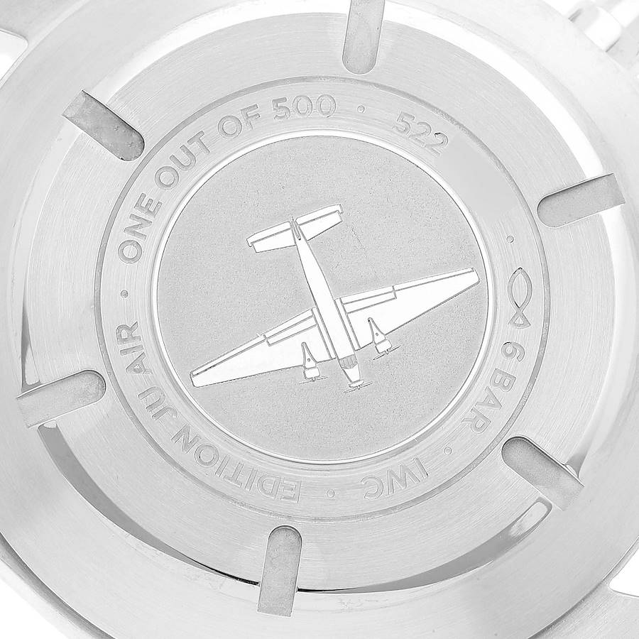 IWC Pilot Spitfire Ju Air Chronograph Silver Dial Mens Watch IW387809