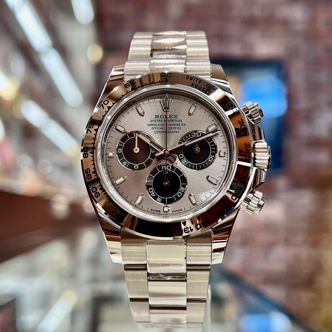 ROLEX COSMOGRAPH DAYTONA WHITE GOLD "GHOST" GREY DIAL / BLUE DIAL 116509