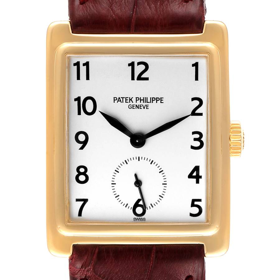 Patek Philippe Gondolo 18K Yellow Gold Silver Dial Mens Watch 5010