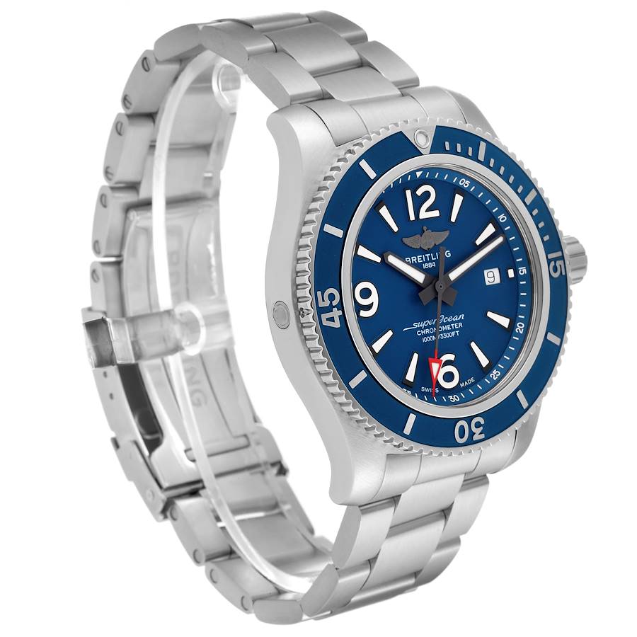 Breitling Superocean II Blue Dial Steel Mens Watch A17367