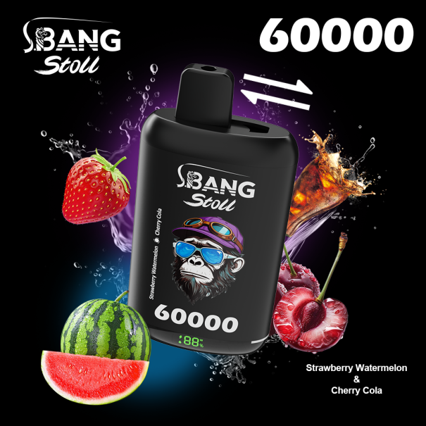 Bang Stoll 60K Puffs 2-in-1 Prefilled Vape Device - Dual Flavour, Rechargeable, 650mAh