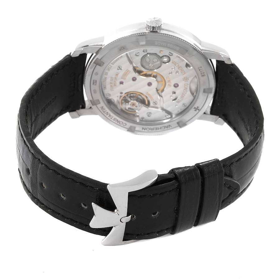 Vacheron Constantin Traditionnelle Silver Dial White Gold Mens Watch 82172