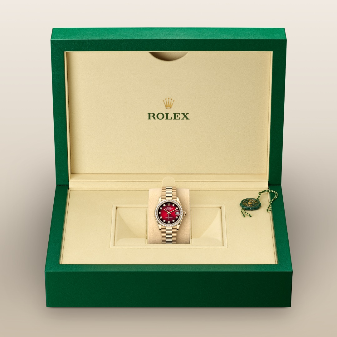 2025 NEW Rolex Datejust 31 Oyster, 31 mm, yellow gold and diamonds M278288RBR-0041