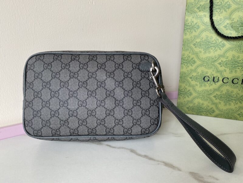 Replica Gucci Ophidia GG Clutch Grey