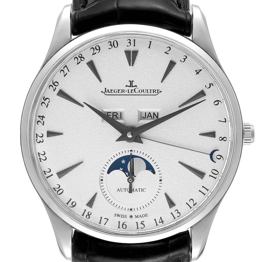 Jaeger LeCoultre Master Calendar White Gold Mens Watch Q1263520 176.3.98.S