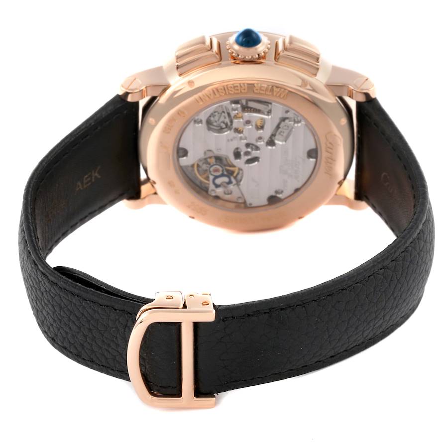 Cartier Rotonde Rose Gold Slate Dial Mens Watch W1555951
