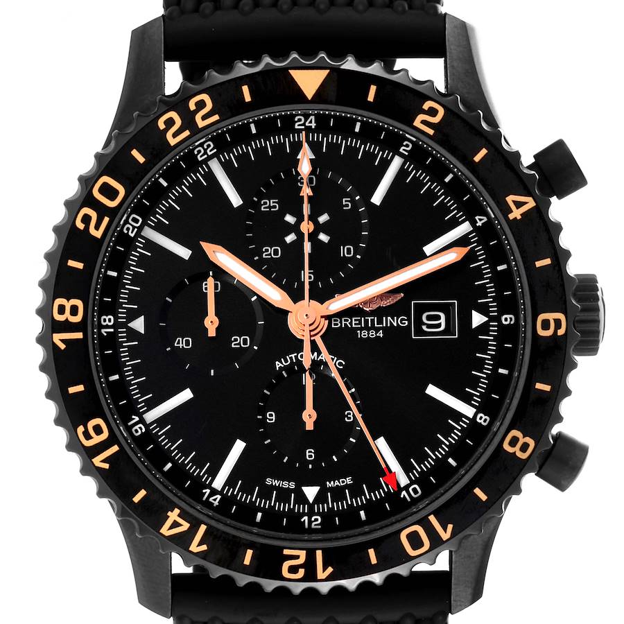 Breitling Chronoliner Las Vegas Edition Blacksteel Mens Watch M24310