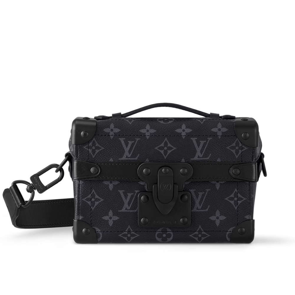 Louis Vuitton Soul Trunk Bag Monogram Black 19Cm M11743