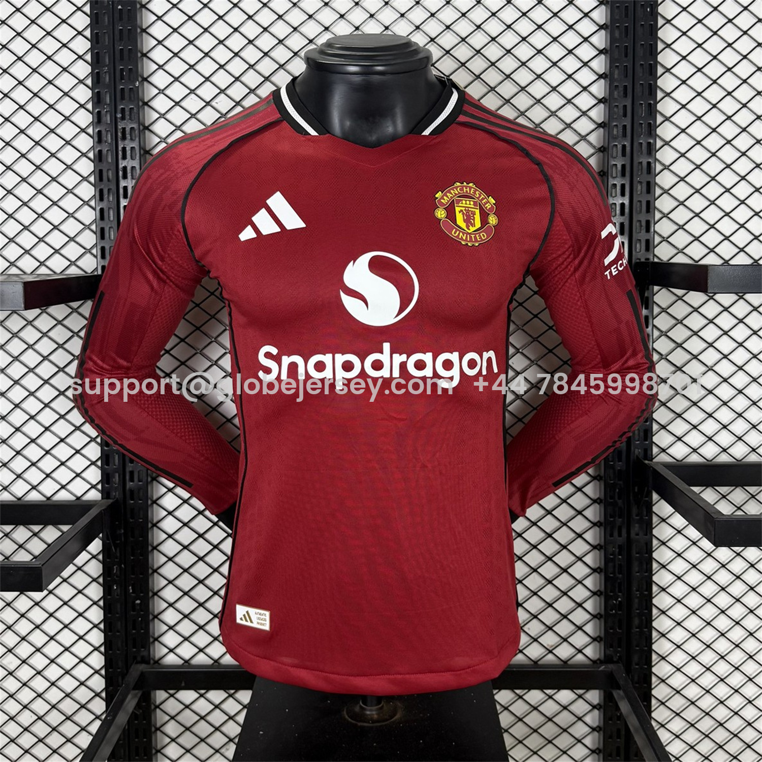 Manchester United 25-26 Home Long Sleeves Jersey - Player Version
