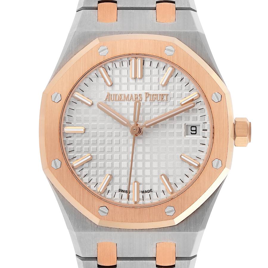 Audemars Piguet Royal Oak Steel Rose Gold Mens Watch 77350SR