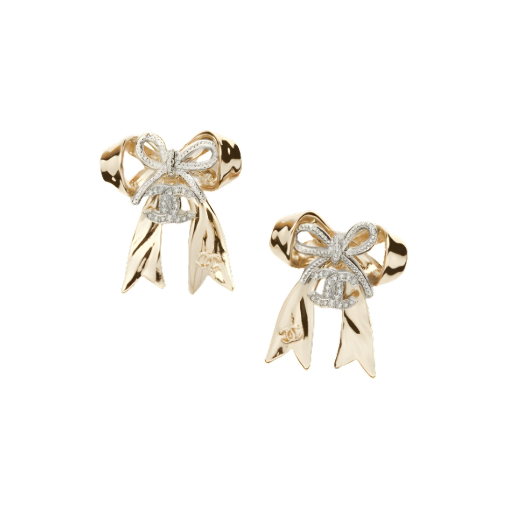 Chanel Stud Earrings With Gold Abg598 B22434 U4561