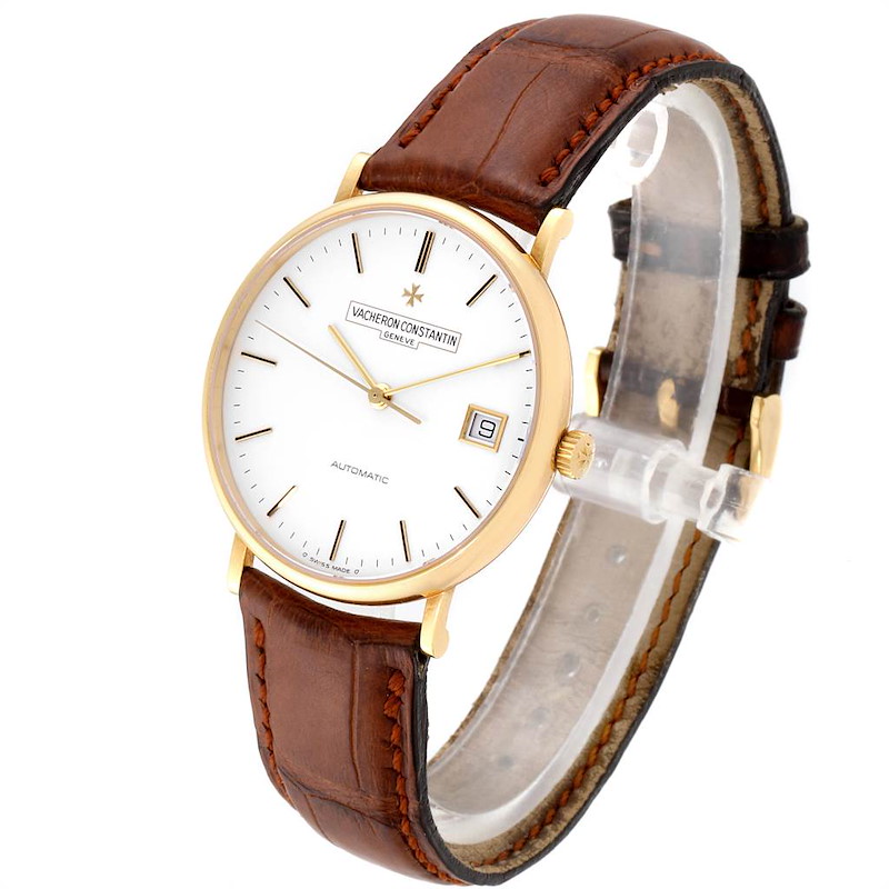 Vacheron Constantin Patrimony Yellow Gold White Dial Mens Watch 42002