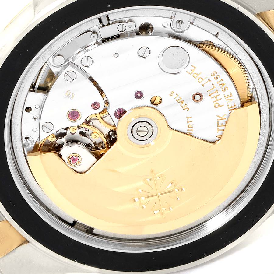 Patek Philippe Neptune Silver Dial Steel 18k Yellow Gold Mens Watch 5080