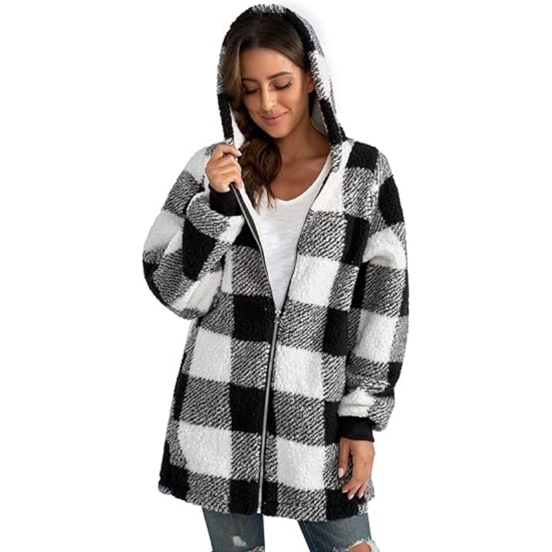 Womens Oversized Sherpa Jacket