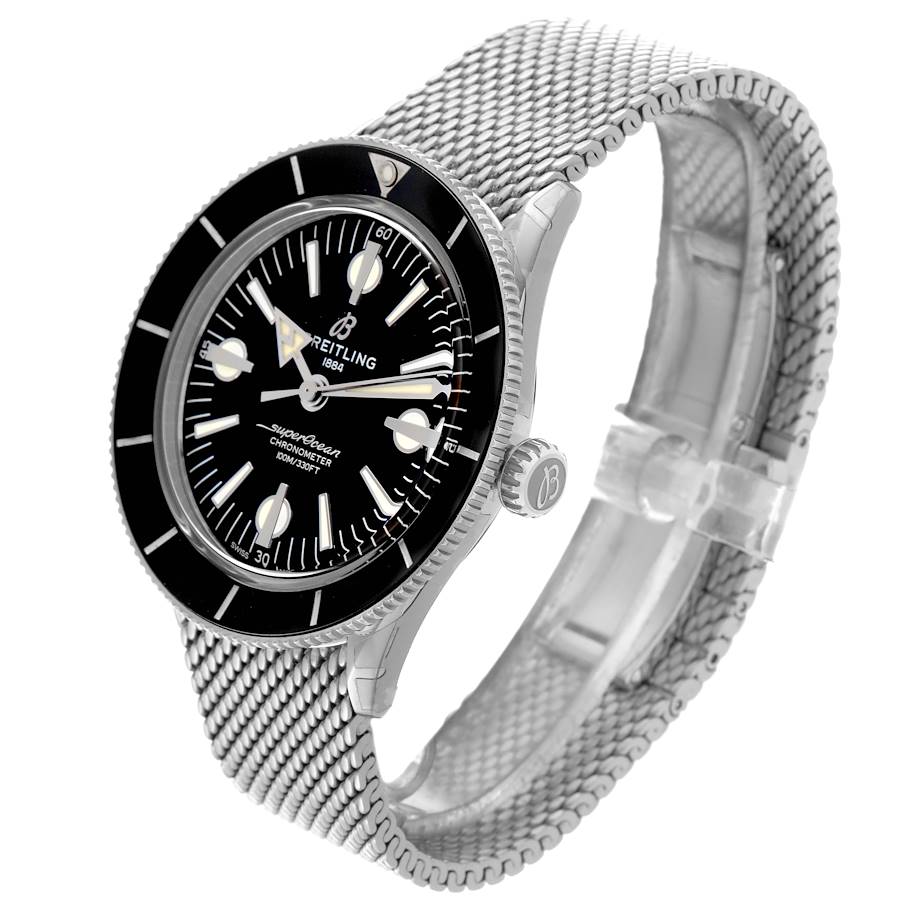 Breitling Superocean Heritage 57 Black Dial Steel Mens Watch A10370