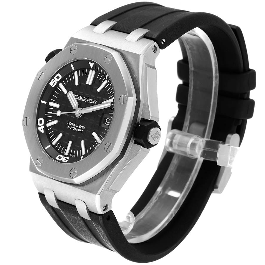 Audemars Piguet Royal Oak Offshore Diver Black Dial Mens Watch 15703