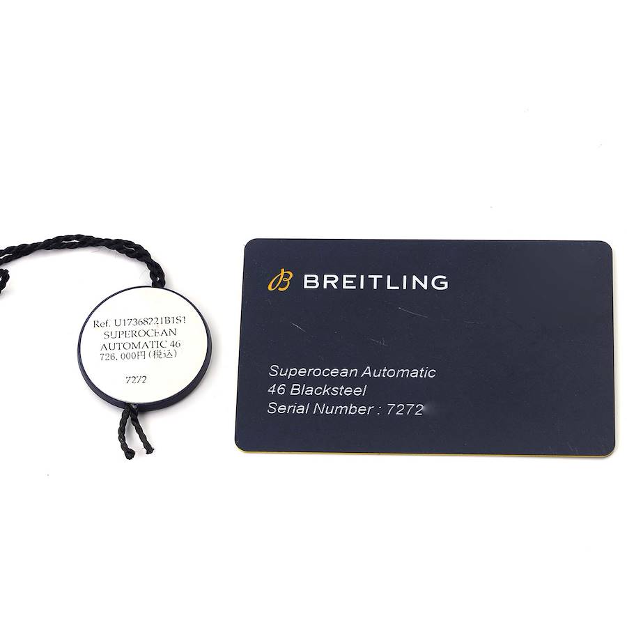 Breitling Superocean II Black Steel Rose Gold Mens Watch U17368