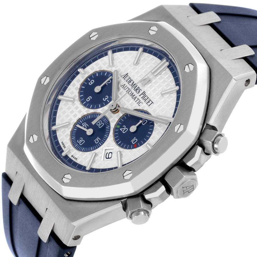 Audemars Piguet Royal Oak 41mm White Dial Limited Edition Steel Mens Watch 26326ST