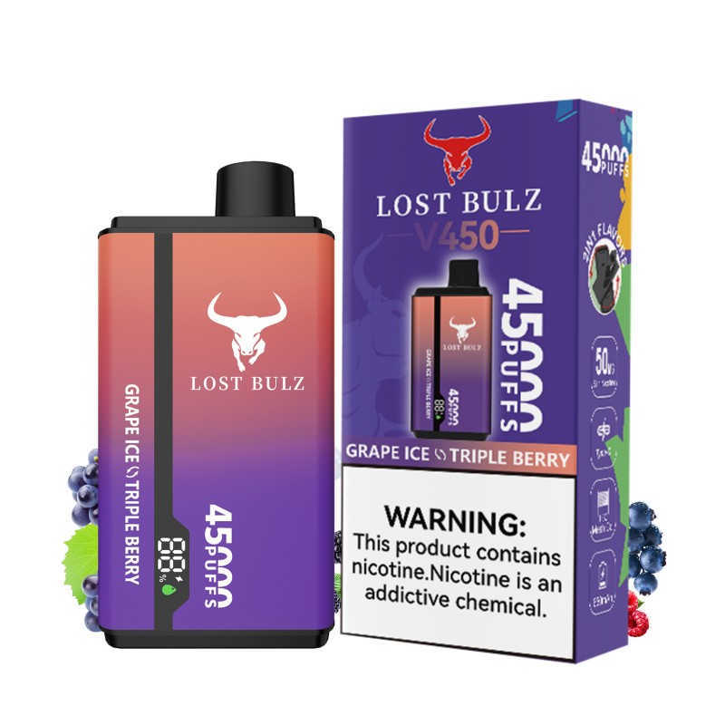 🔥 Lost Bulz V450 45K Puffs Disposable Vape | 2% Nikotyny 💨 45 000 Puffów | Pakiet 10 sztuk | Szybka wysyłka z Polski 1–3 dni 🚚🇵🇱
