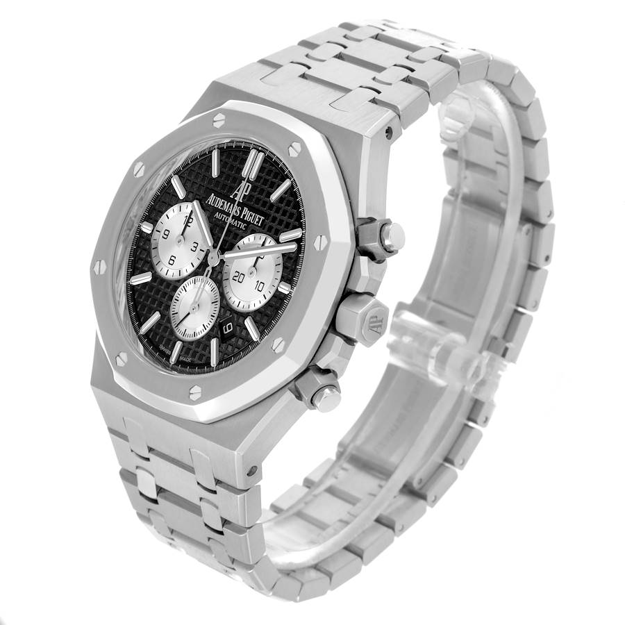 Audemars Piguet Royal Oak Chronograph Black Dial Steel Mens Watch 26331ST