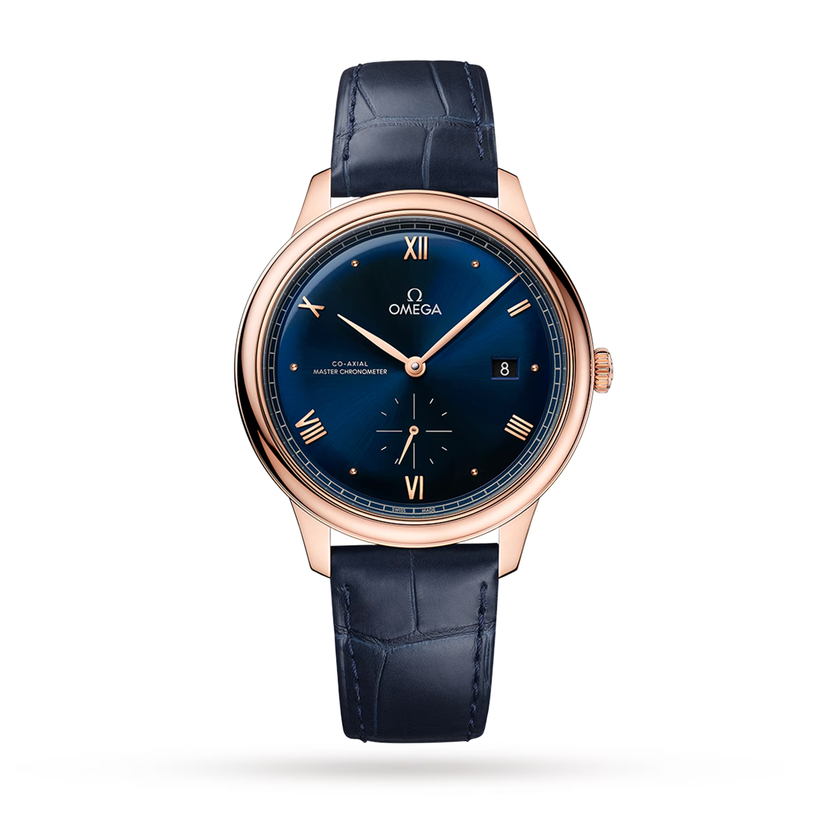 Omega De Ville 41 mm, steel on leather strap 431.13.41.21.01.001