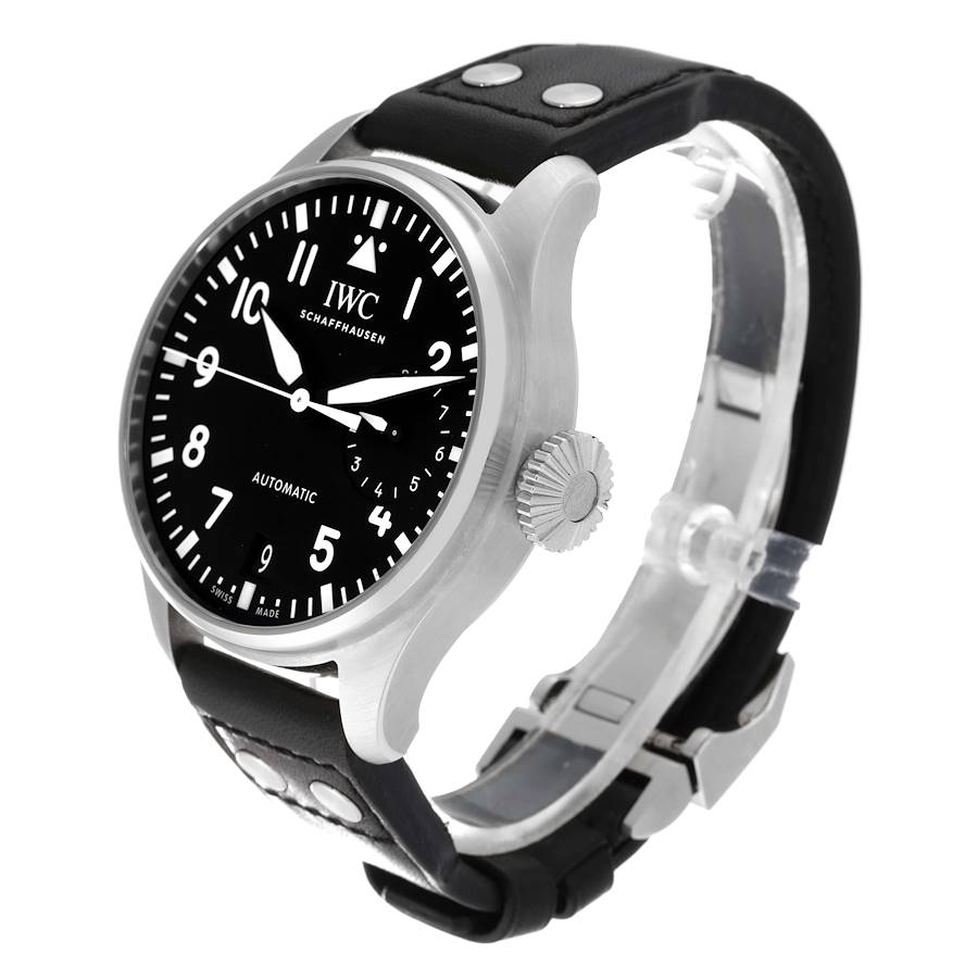 IWC Big Pilots Black Dial Automatic Steel Mens Watch IW501001