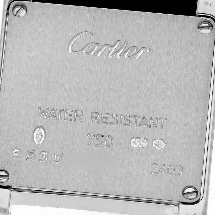 Cartier Tank Francaise White Gold Diamond Ladies Watch WE100251
