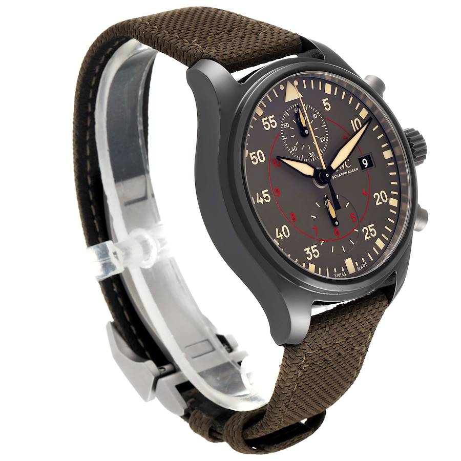 IWC Pilot Top Gun Miramar Grey Dial Ceramic Mens Watch IW389002