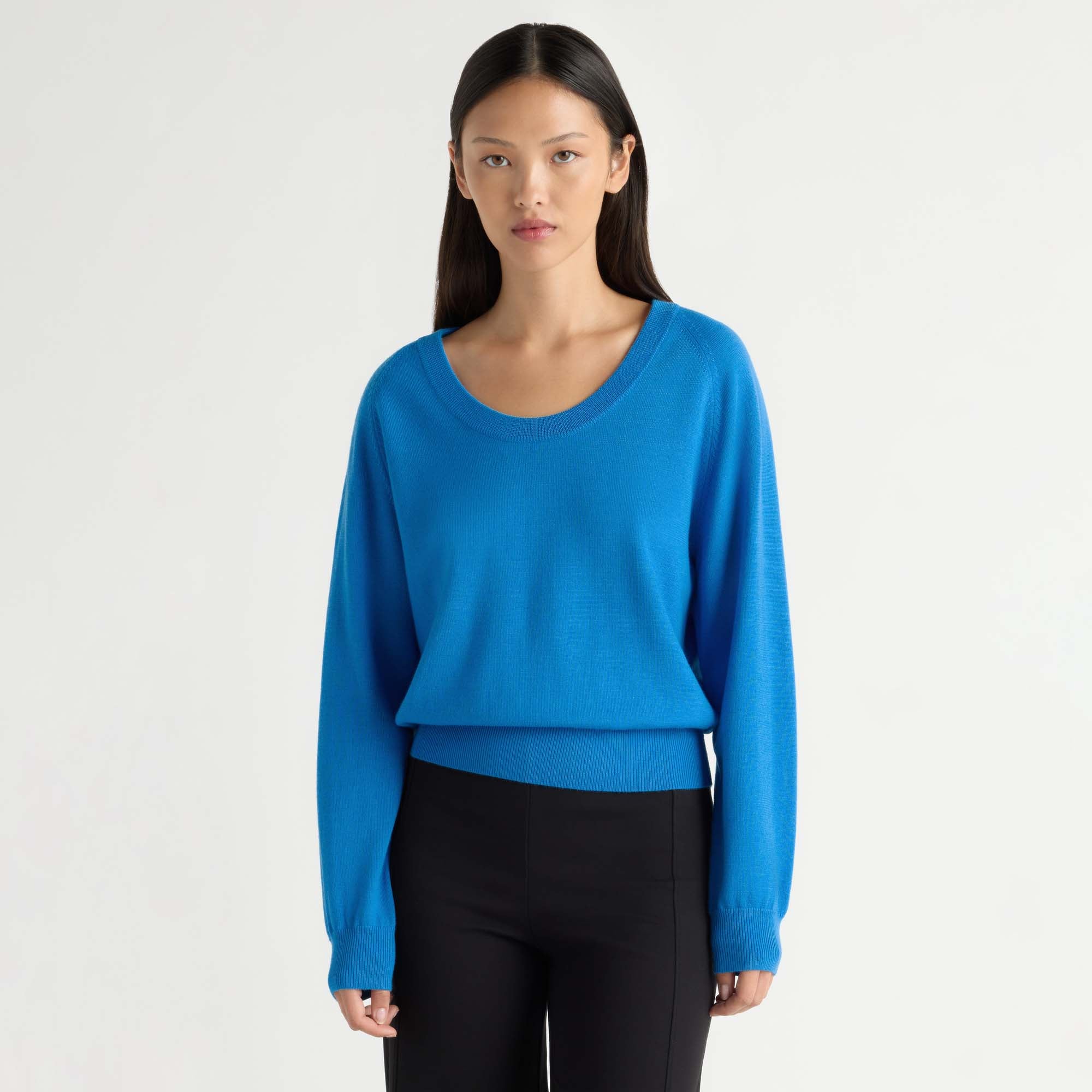 Trista Lightweight Wool U-Neck Sweater