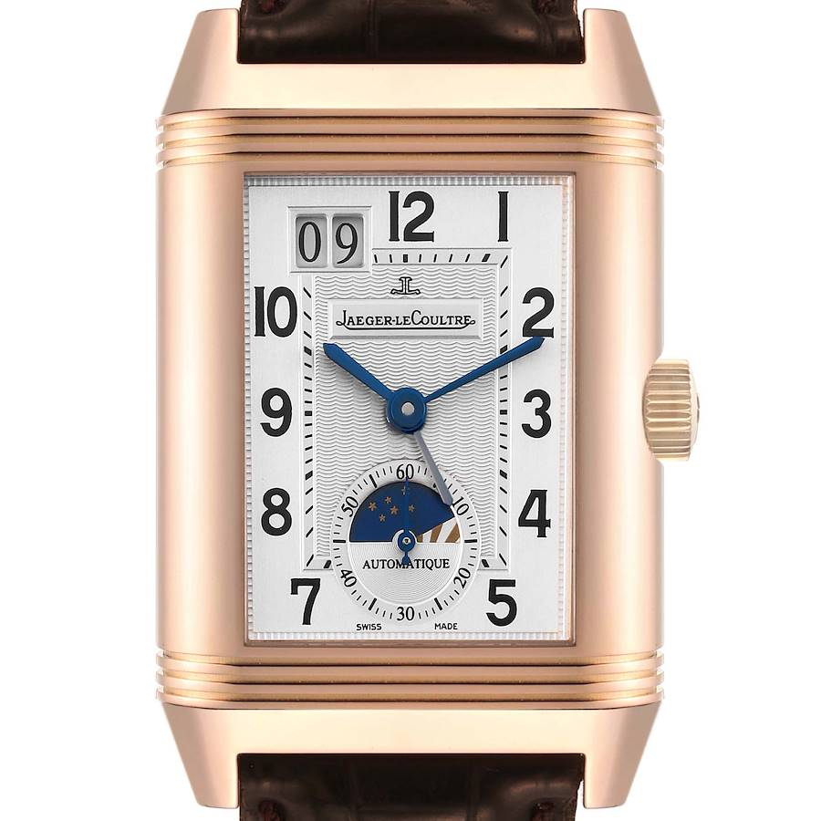 Jaeger LeCoultre Grande Reverso Sun Moon Rose Gold Mens Watch 240.272 Q3032420