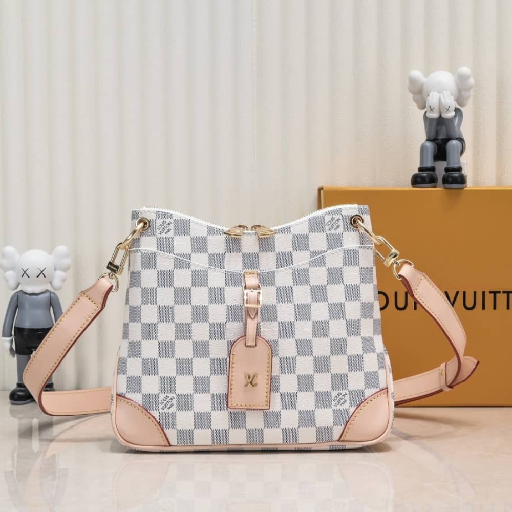 Louis Vuitton Odéon Shoulder Bag Damier Azur 26Cm