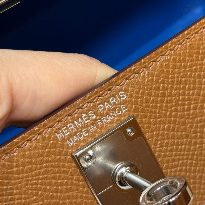 Replica Hermès Kelly Noir Blue Epsom