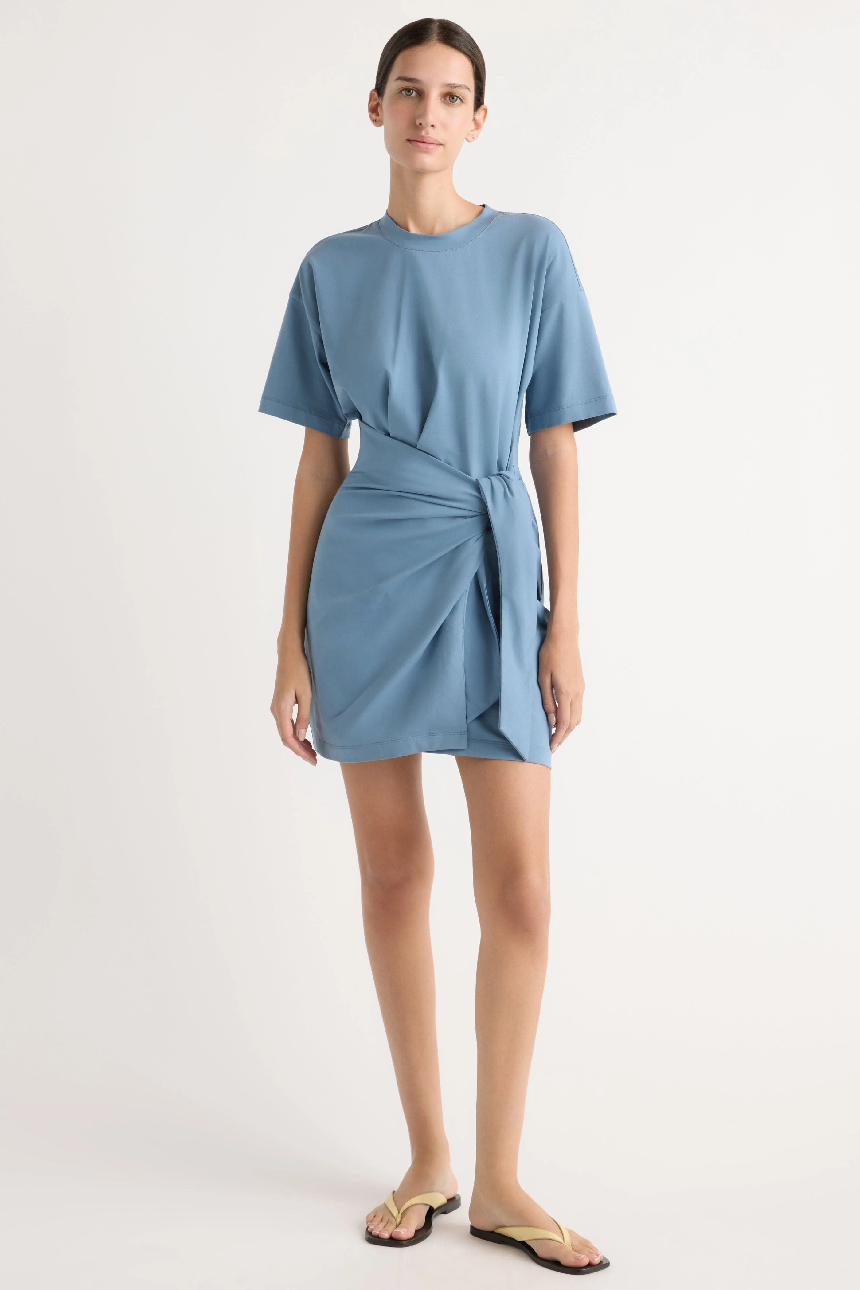 Fallon Organic Cotton T-Shirt Wrap Dress