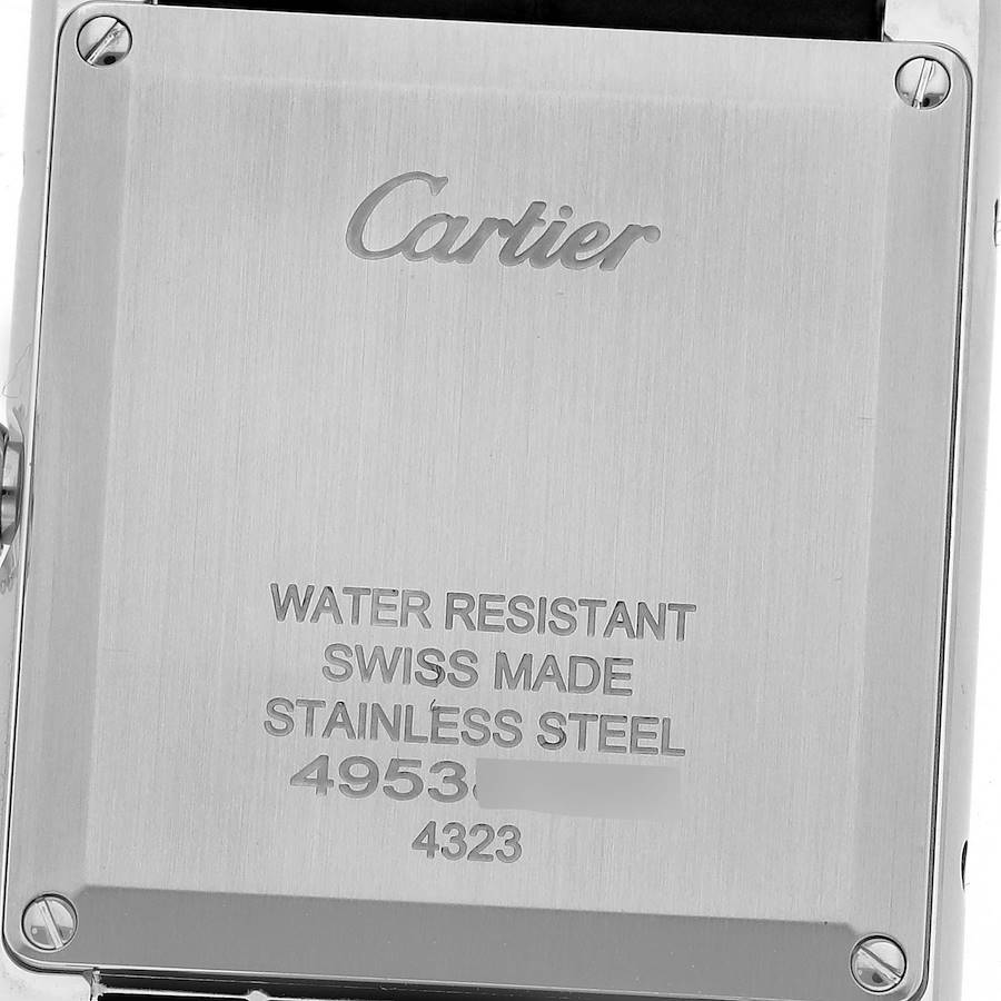 Cartier Tank Must Large Steel Green Dial Ladies Watch WSTA0056 Card