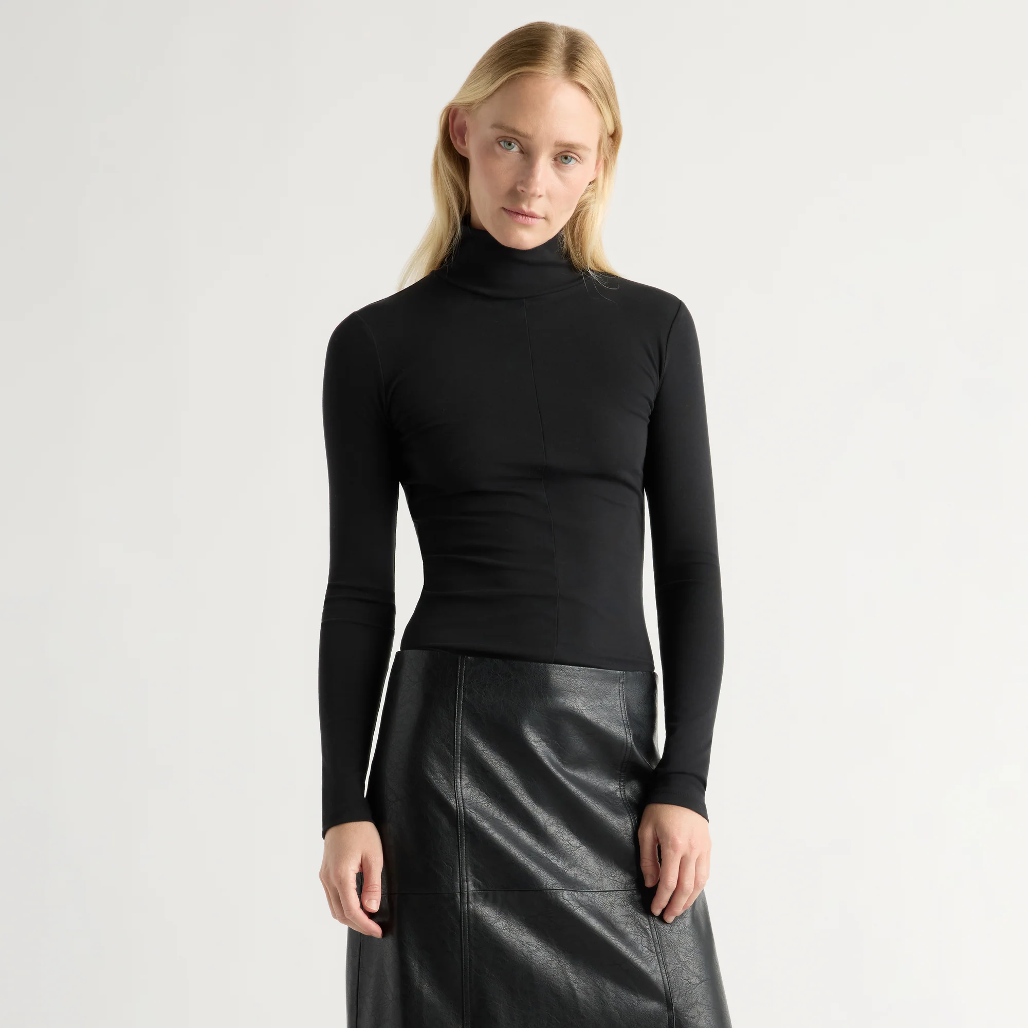 Michi Seam-Detail Turtleneck Tee