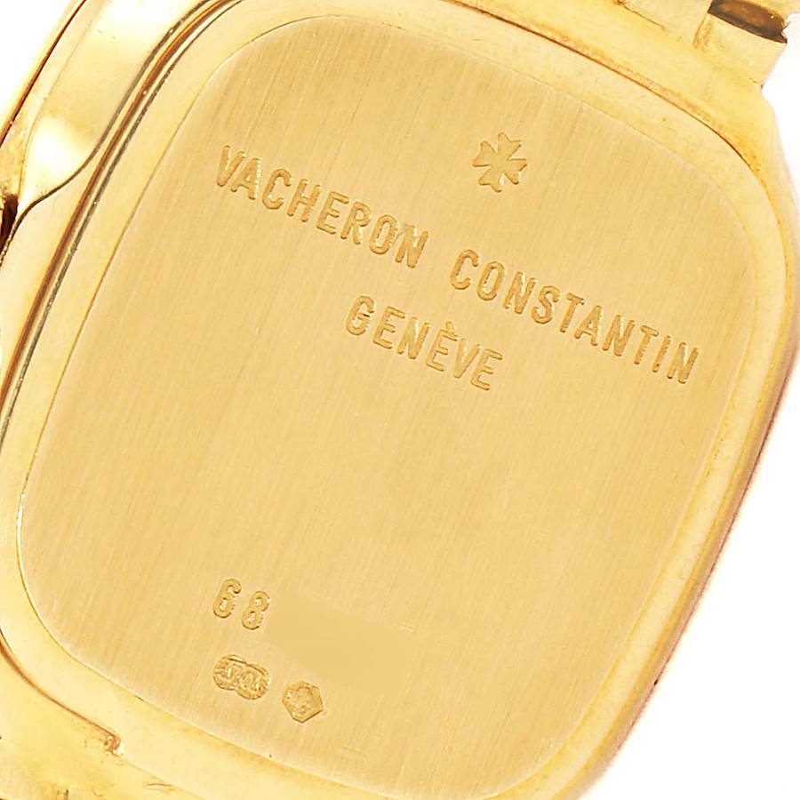 Vacheron Constantin 18K Yellow Gold Silver Dial Cocktail Ladies Watch