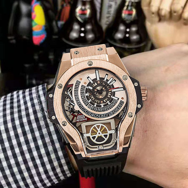 『Same style as Jason Statham』Hublot MP-09 Tourbillon Bi-Axis King Gold