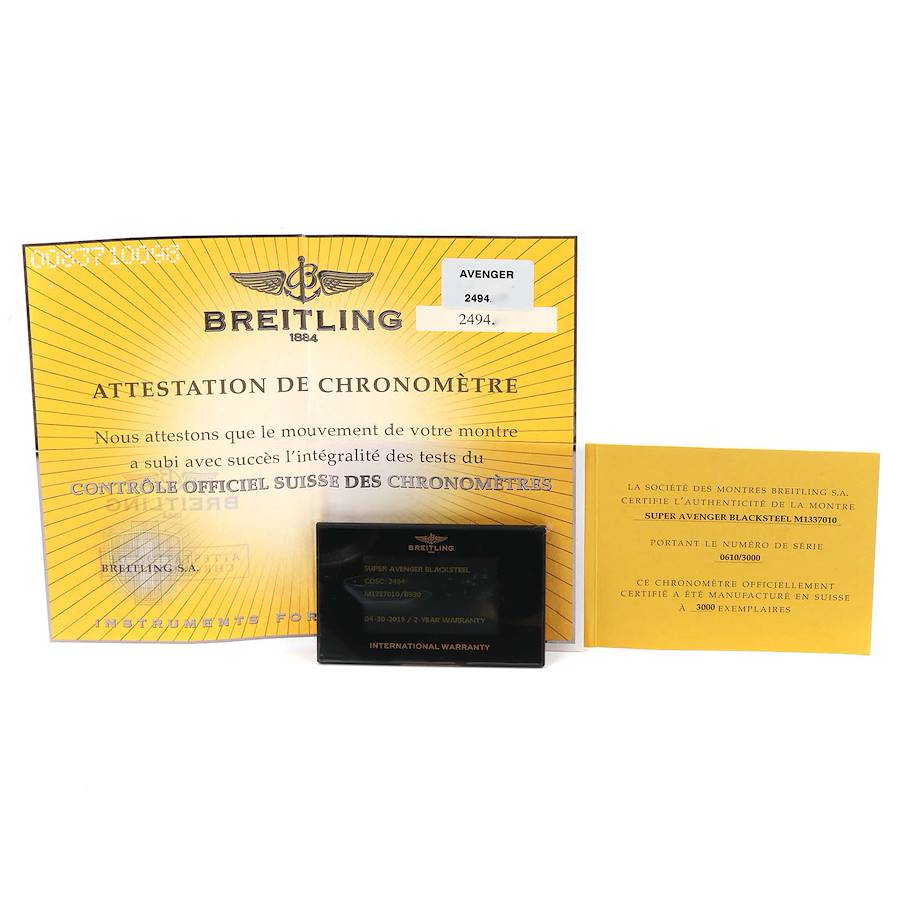 Breitling Avenger Skyland Blacksteel Limited Watch M13370