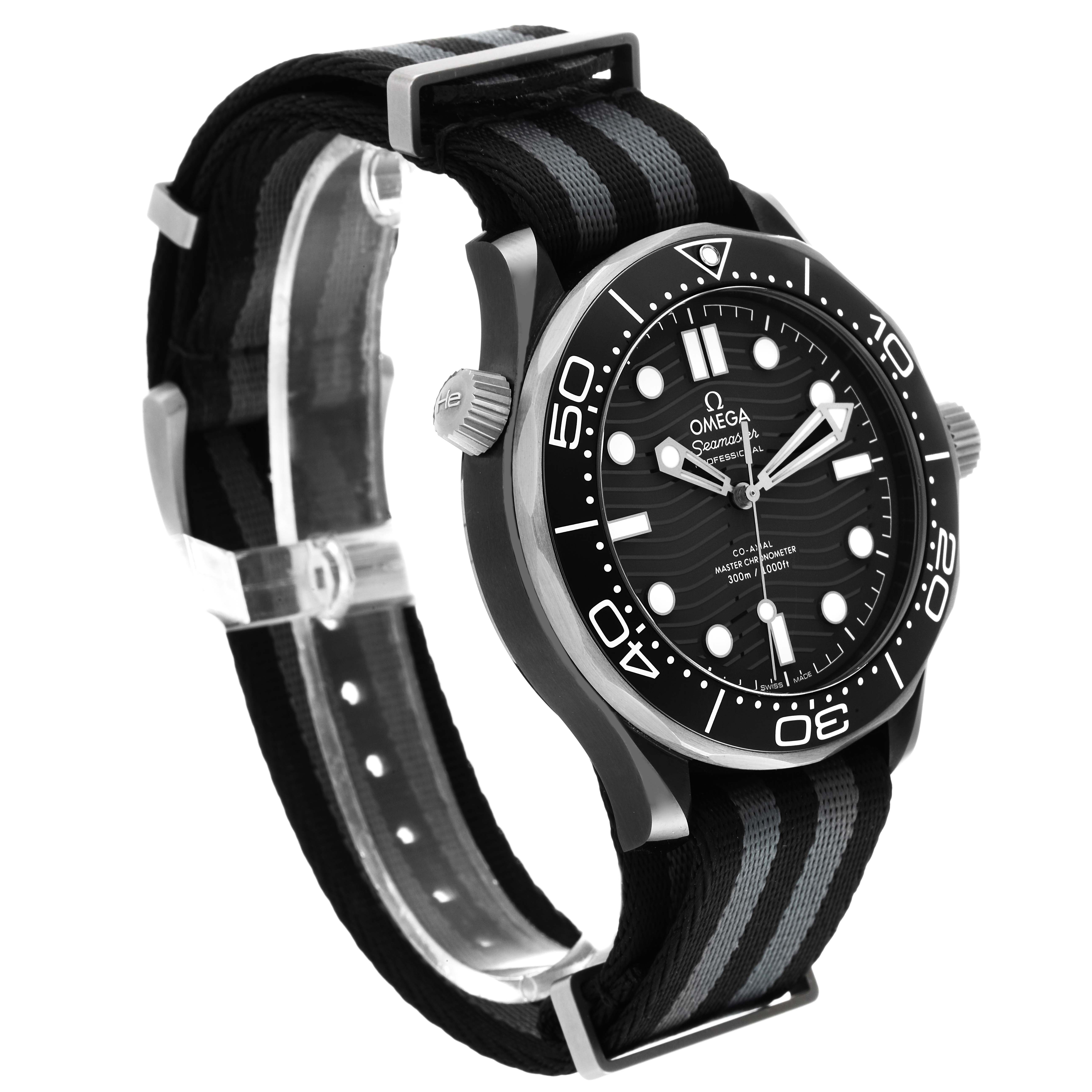Omega Seamaster Diver Master Chronometer Ceramic Titanium Mens Watch 43.5 MM 210.92.44.20.01.002