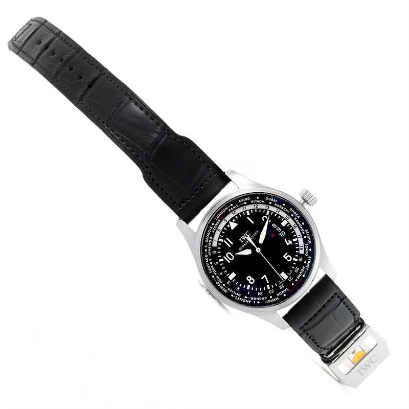 IWC Pilot Worldtimer Black Dial Automatic Mens Watch IWC3262-01