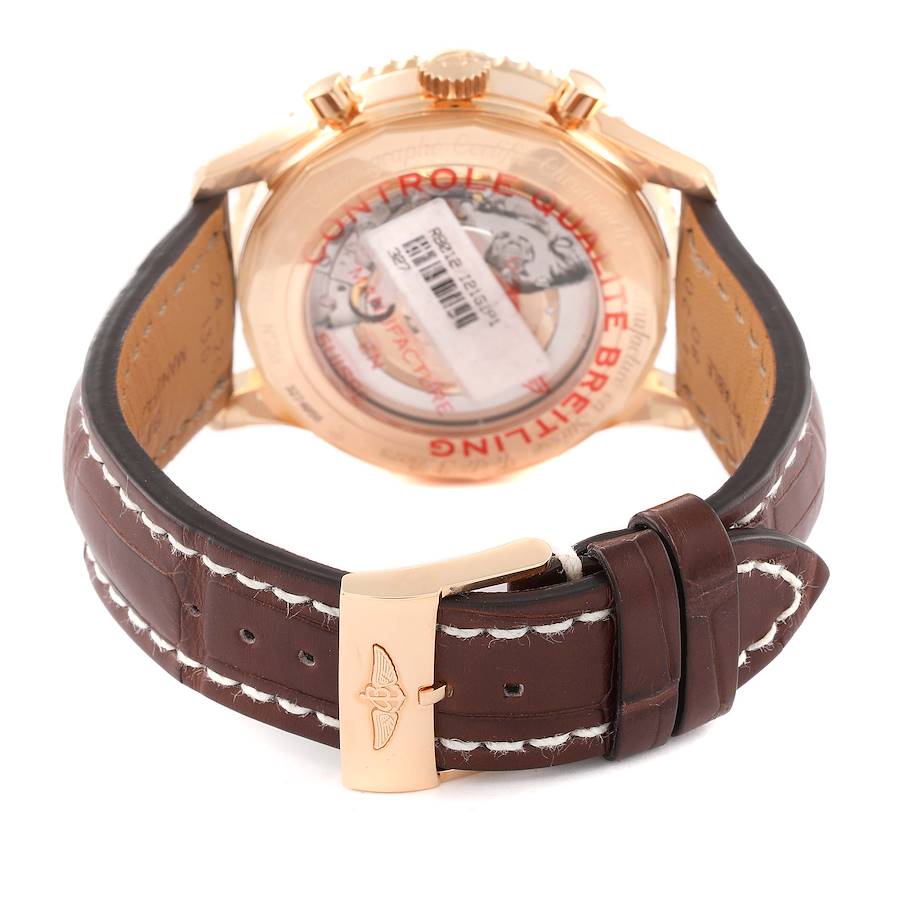 Breitling Navitimer Rose Gold Limited Edition Mens Watch RB0127